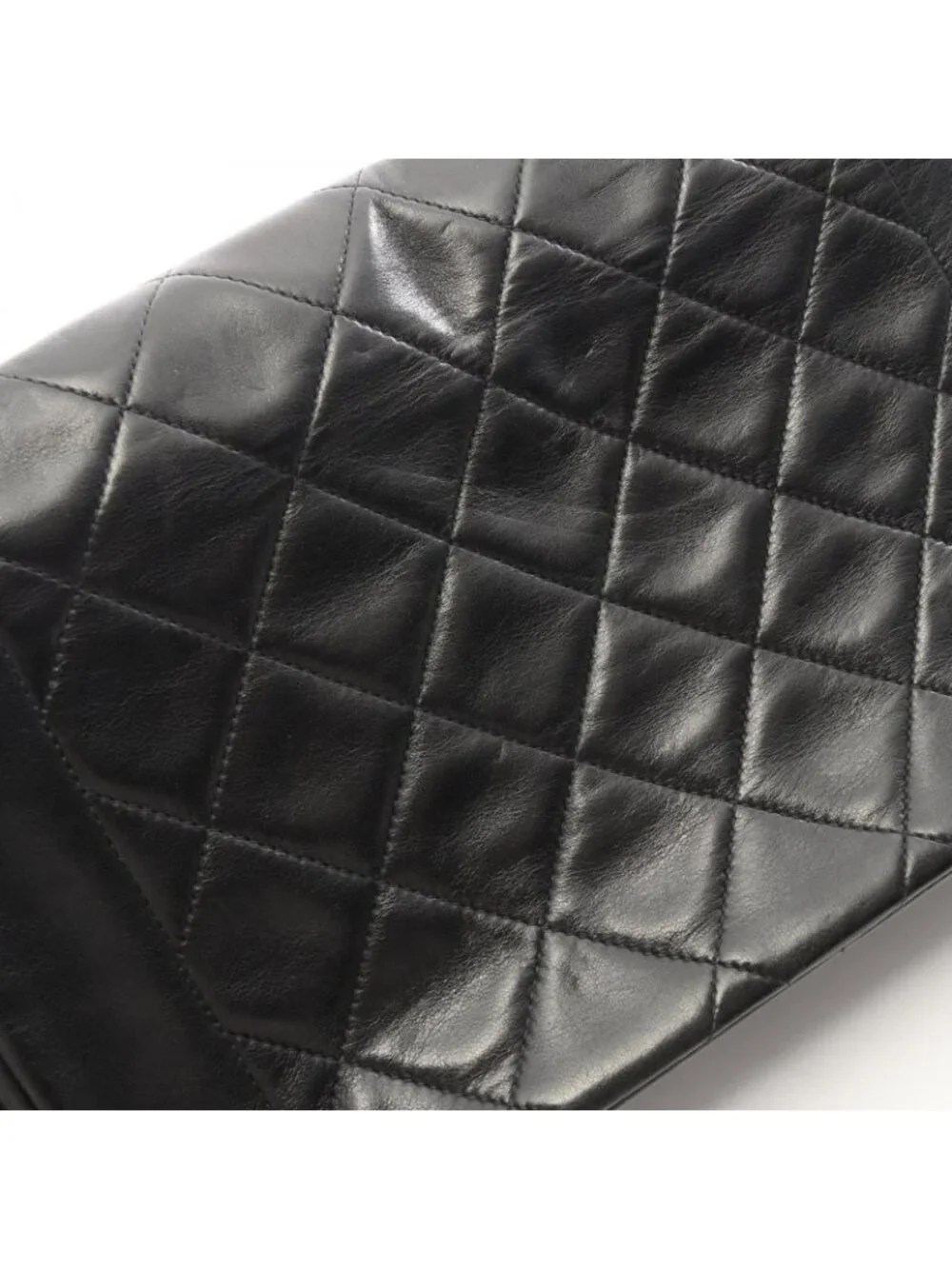 Chanel Shoulder Bag Quilted Diana Flap Black Lambskin Chain